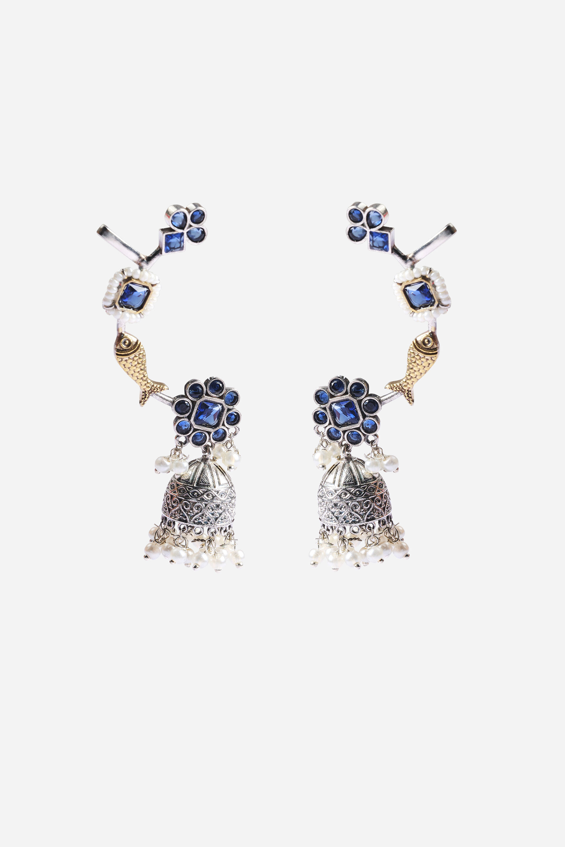 Golden Fish Ear Cuffs